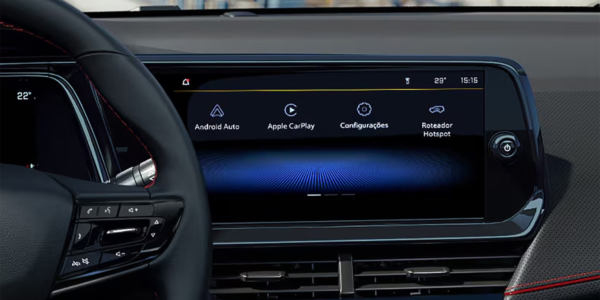 Chevrolet Montana 2027 com painel multimídia MyLink e tela touch de 11"