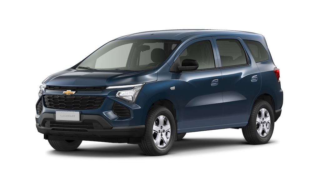Chevrolet Spin AT na cor Azul Boreal